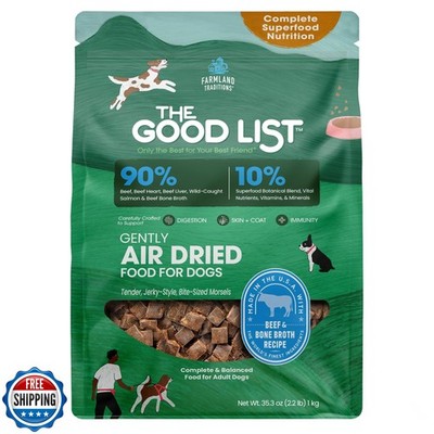 Farmland Traditions The Good List Air-Dried Dog Food, Premium Beef and Bone B