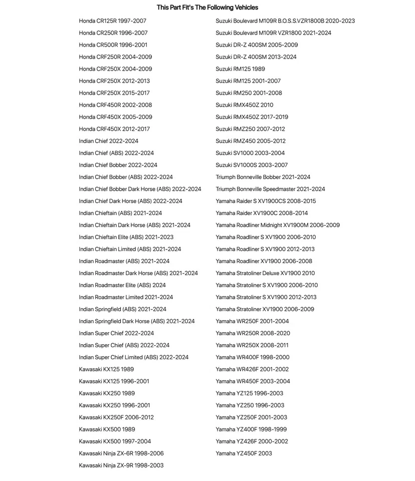 Controlador de sello de horquilla Tusk 46/47 mm para Yamaha YZ450F 2003 Foto 2 de 4