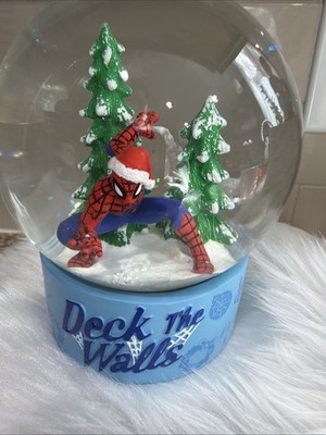 Spider-man Xmas Snow Globe DECK THE WALLS St Nicholas Square | eBay