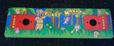 Rare Collectible Chuck E Cheese Funky Monkey Arcade Control Panel overlay