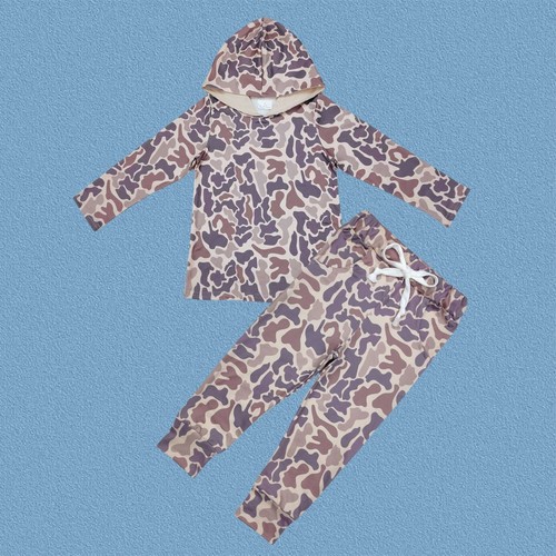 Hunting Toddler Boys Kids Wear Classic camouflage Long Sleeve Hoodie Top Outfit - Picture 3 of 5