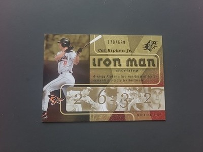 2007 Upper Deck SPx: #IM77 Cal Ripken Jr Iron Man #170/699 Baltimore Orioles HOF