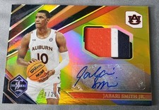 2022 Chronicles Draft Picks Limited Jersey Autograph Gold Jabari Smith Jr /25