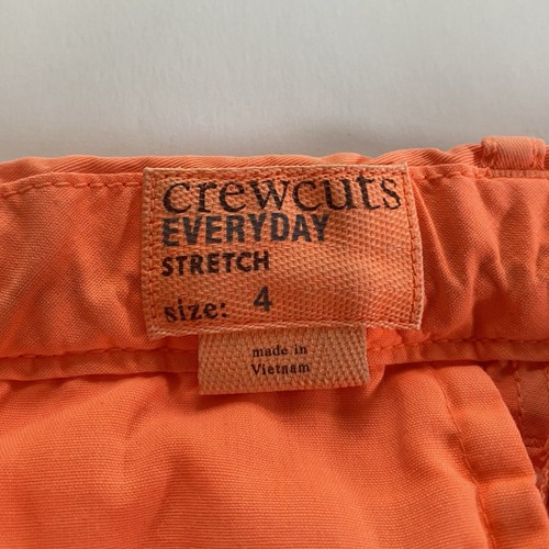 Crewcuts Everyday Boy’s Bright Orange Stretch Skinny Chino Sz 4 - Picture 9 of 9