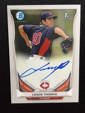 2014 Topps Bowman Baseball RC Auto 1st Card BCAP-LT Lewis Thorpe