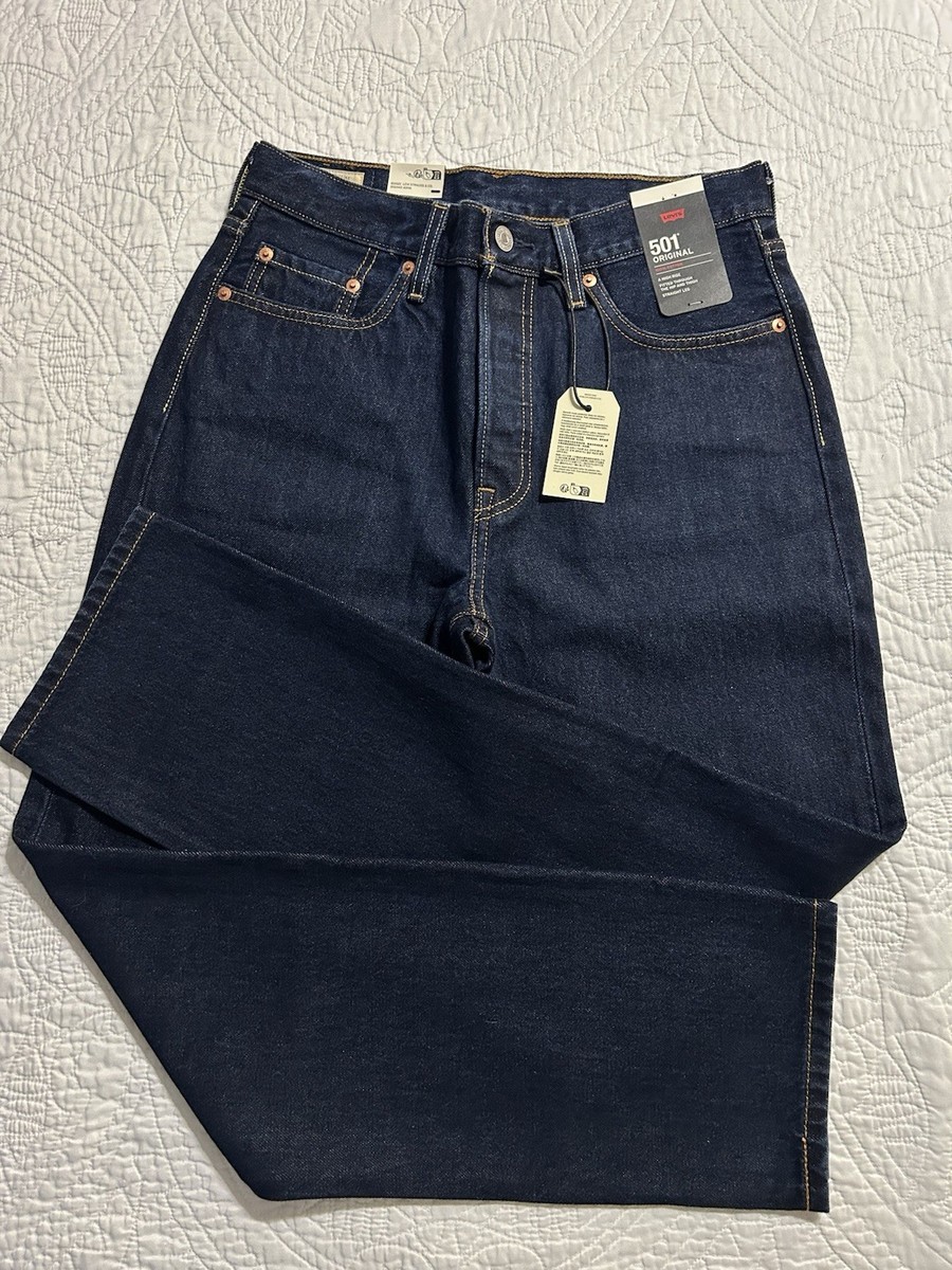 Levi's Womens 501 Original Jeans 12501-0384 DARK WASH Size 29x30