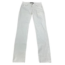 BDG Womens Five Pocket Skinny Jeans Ivory Size 30 Waist Mid Rise