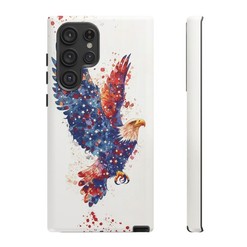 Bald Eagle USA Stars - Phone Ink Case for iPhone, Galaxy, Pixel - Picture 260 of 281