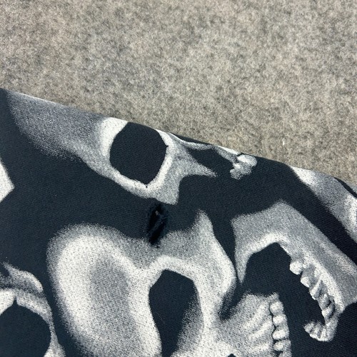 VINTAGE Famous Stars Straps Hoodie Herren Small Skull AOP Full Zip Travis Barker - Bild 16 von 21