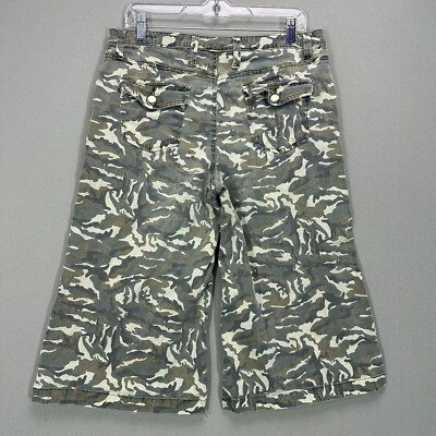 90s hco バギーパンツ 迷彩 ミリタリー jnco solo y2k 34 Vintage Y2K 90s Womens 14 Camo Baggy Wide JNCO Style Leg Low