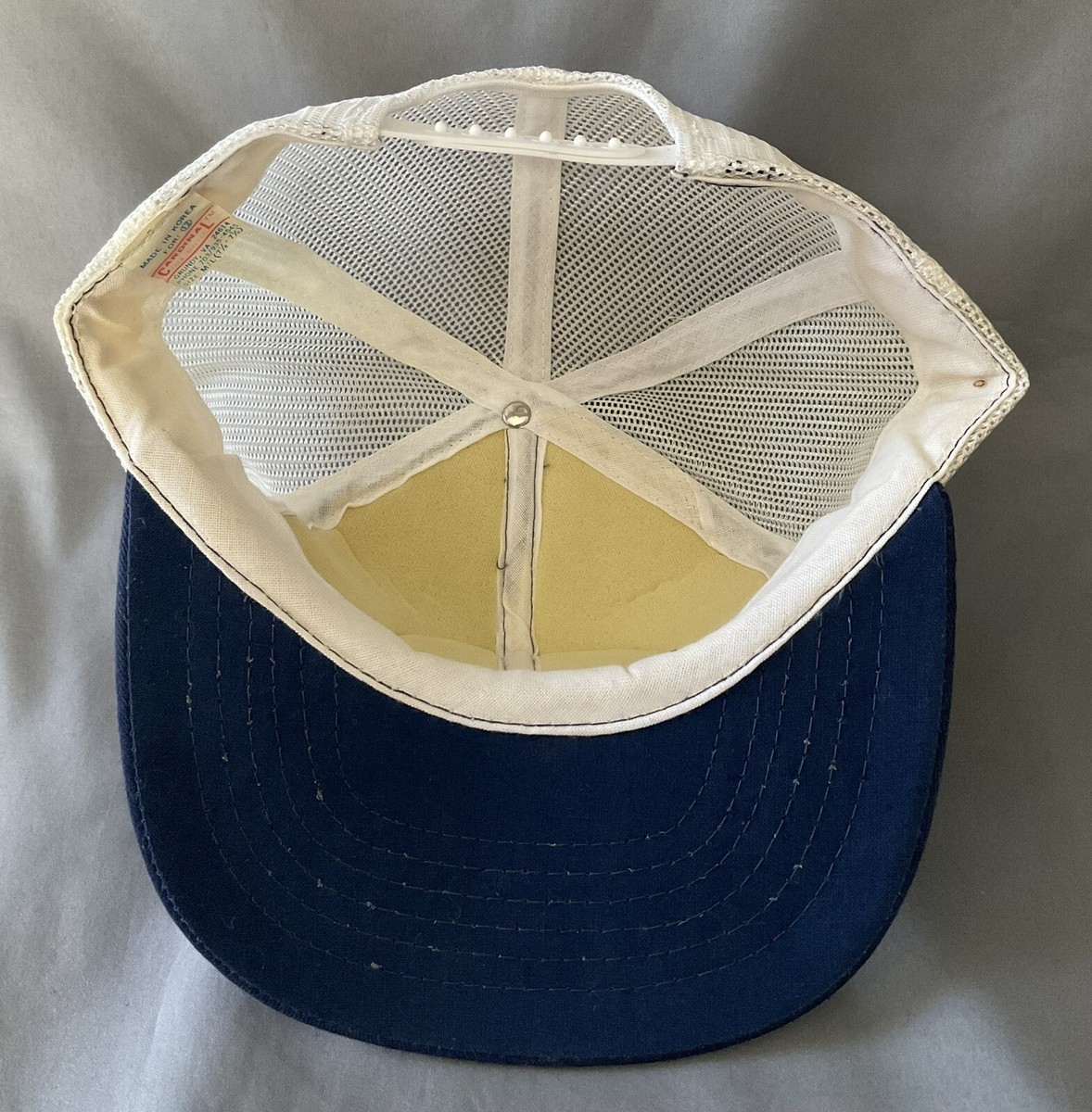 Chevron 石油企業 企業キャップ USA製 90s企業物 New VTG 80/90s Blue/White Chevron Cooper Oil Company Trucker