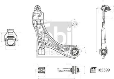 FEBI BILSTEIN 185599 Querlenker für FORD
