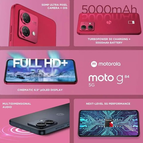 Motorola G84 5G 8GB 12GB 256GB 5G Unlocked New (All Colours) - Afbeelding 4 van 9