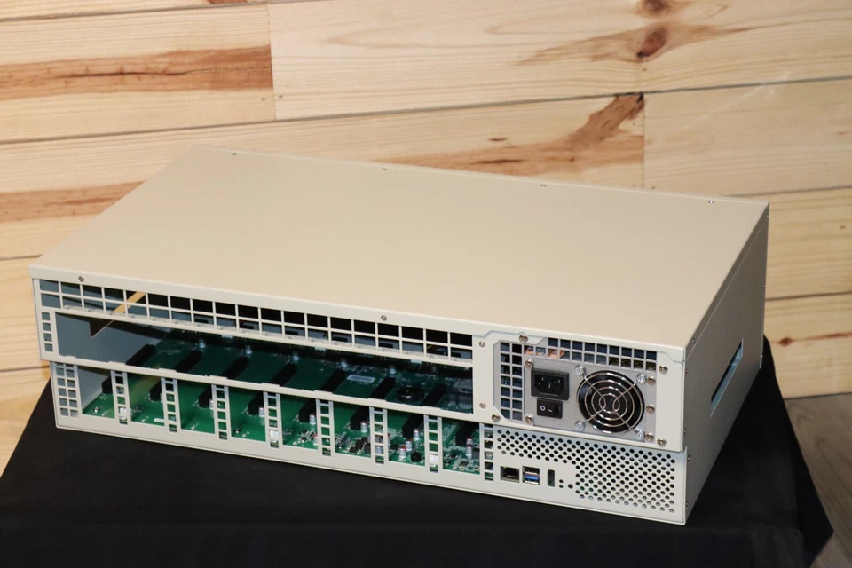 8 GPU Mining Server 32GB SSD, 8GB Ram, Intel G3930, 2500W PSU, Gigabit/USB/HDMI - Image 3 of 4