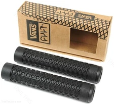 Cult X Vans Flangeless Black Grips Waffle Pattern Fixed BMX Bike Scooter ODI