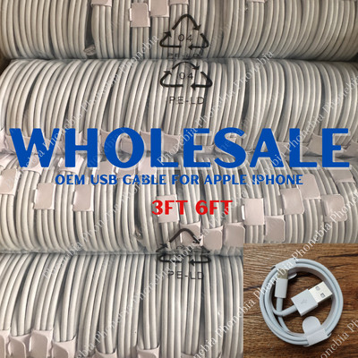 Wholesale Lot USB Fast Charger Cable 6Ft 3Ft For Apple iPhone 12/11/8/6/SE/X/XR