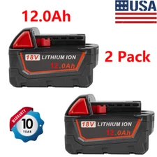 For Milwaukee M18 12AH 18V Extended Capacity Battery Li-Ion XC M18B5 48-11-1851