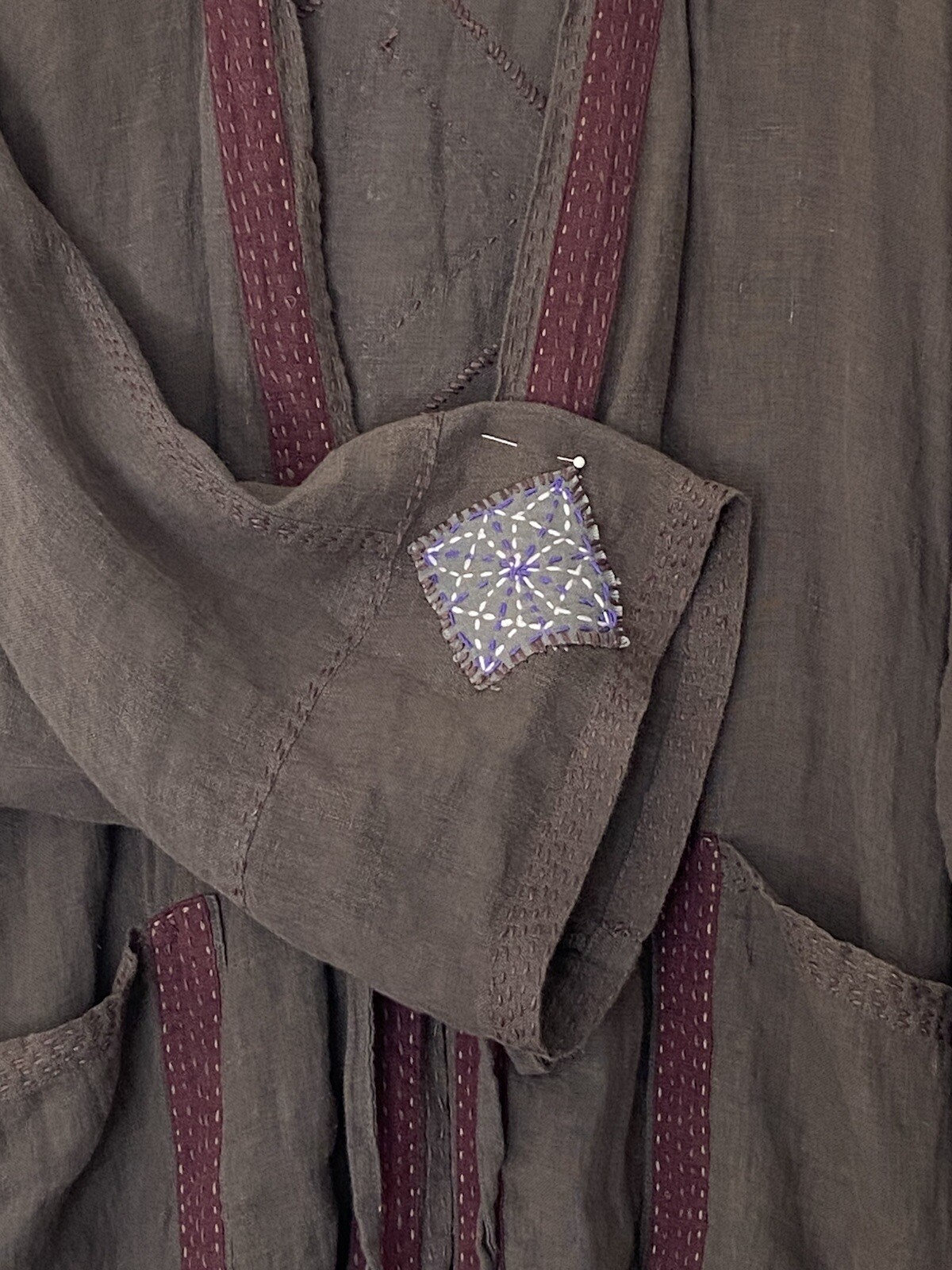 Patchwork Jacket Cardigan Large Women Handmade Qu… - image 9