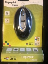 2.0 Wireless Mouse Fingerprint Mouse Windows Security mouse High Speed USB (A4)