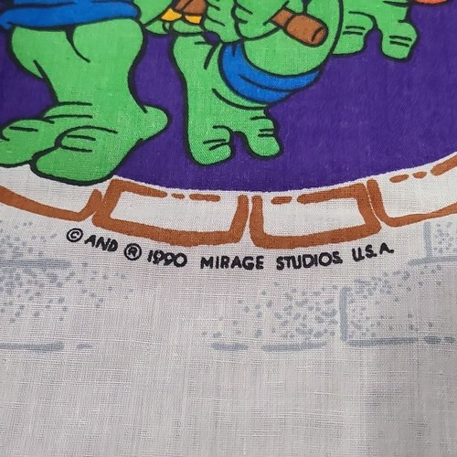 VTG 1990 Ninja Turtles Twin Sized Fitted Sheet - Picture 3 of 4