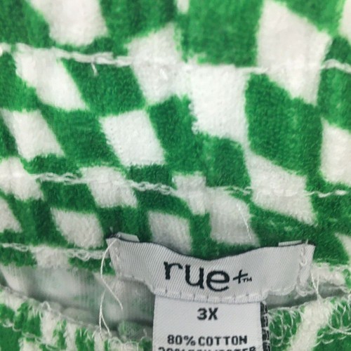 Rue21 pantaloncino verde bianco a quadri giovane adulto taglie forti 3X donna casual nuovo - Foto 4 di 12