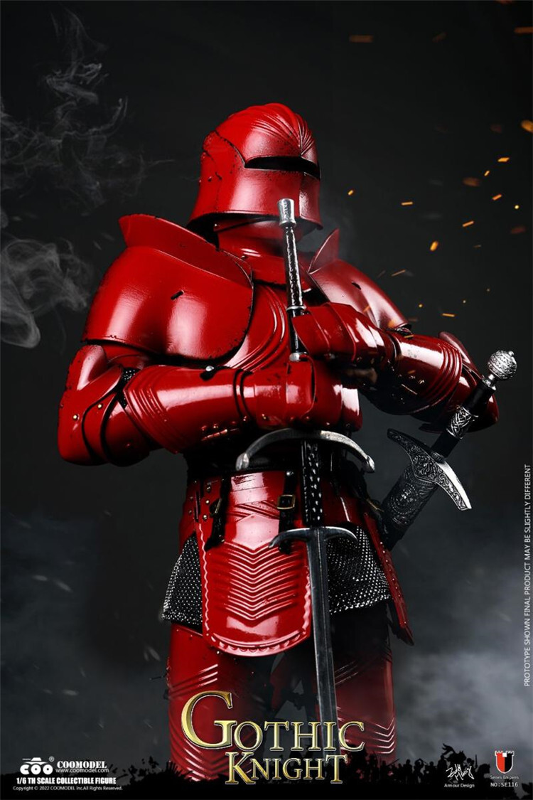 COOMODEL 1/6 Gothic Knight Superalloy Series Of Empires Red COOMODEL 1/6 Gothic Knight Superalloy Series Of Empires Red