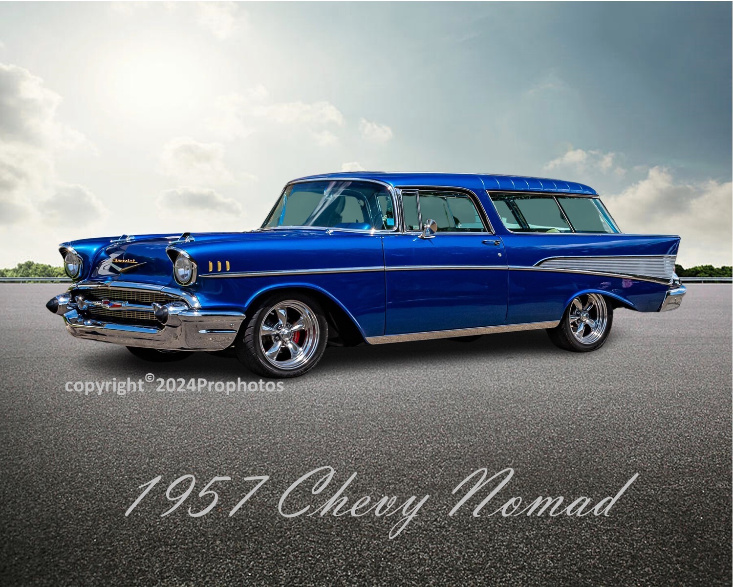 1957 Chevrolet Chevy Nomad Classic Collectors Premium Custom Photo 8