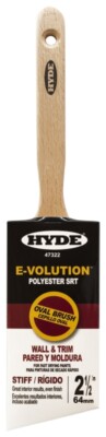 NEW HYDE TOOLS 47322 OVAL 2 1/2'' PAINT BRUSH WALL AND TRIM SALE 7415144