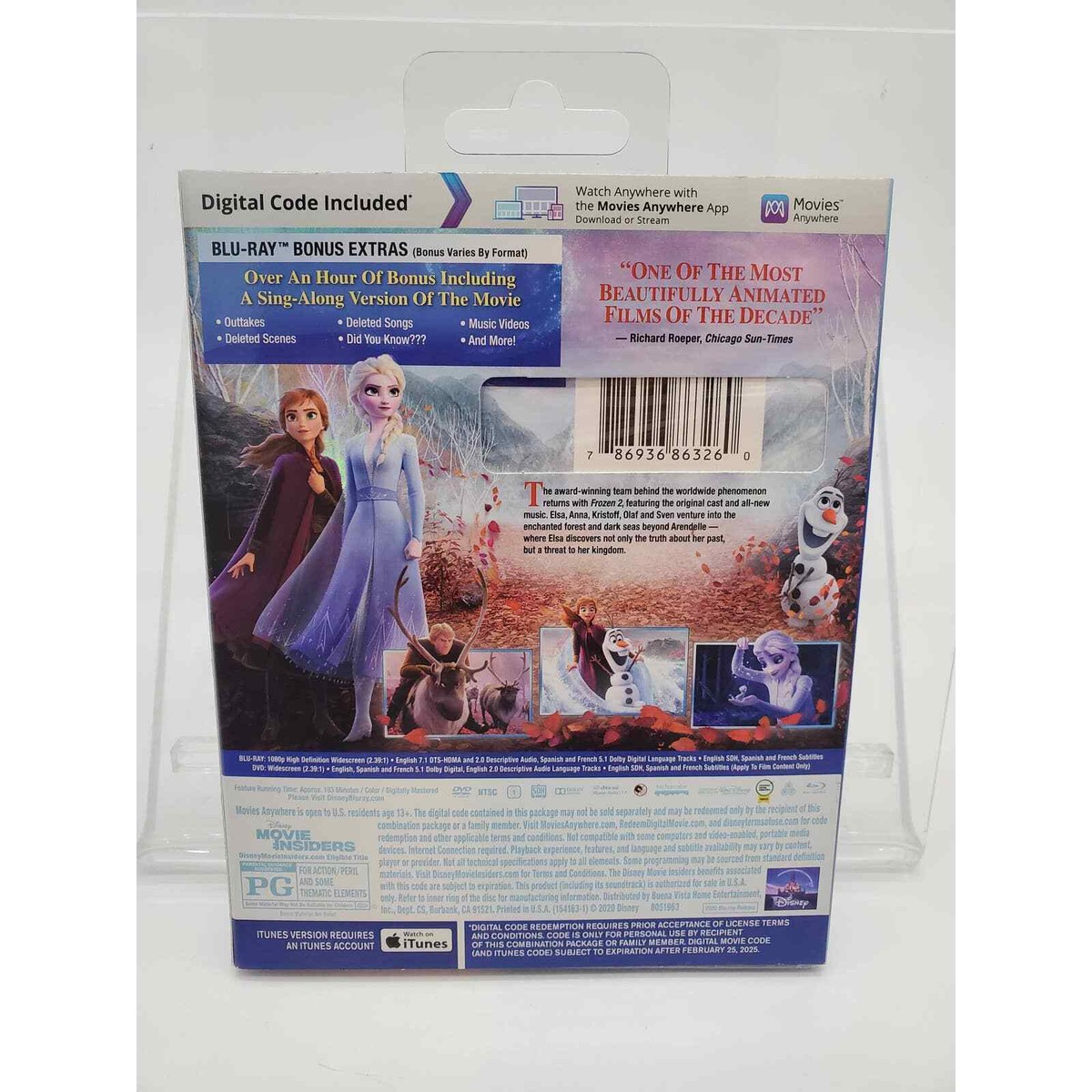 Disney - Frozen 2 - Blu Ray + DVD + Digital Code 786936863260| eBay