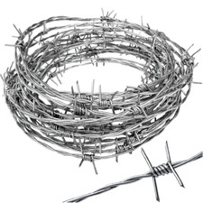 Real Barbed Wire 25ft 18 Gauge - Great for Crafts and Fences