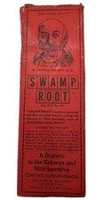 Antique Swamp Root Diuretic Kidneys Mild Laxative by Kilmer & Co.  Bottle & Box
