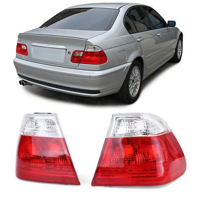 Rot Weisse Rückleuchten passt für 3er BMW E46 Limousine 98-01