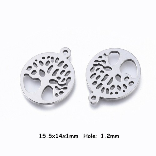 100x Dijes de Acero Inoxidable Colgantes Formas Mixtas para Collar de Pulsera - Imagen 63 de 64
