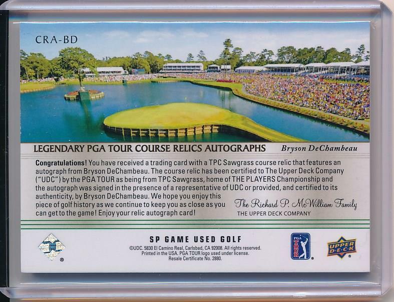 2021 Artfacts Golf Bryson DeChambeau RC 5/5枚限定 Big Drive Fragments Premium DF-BD