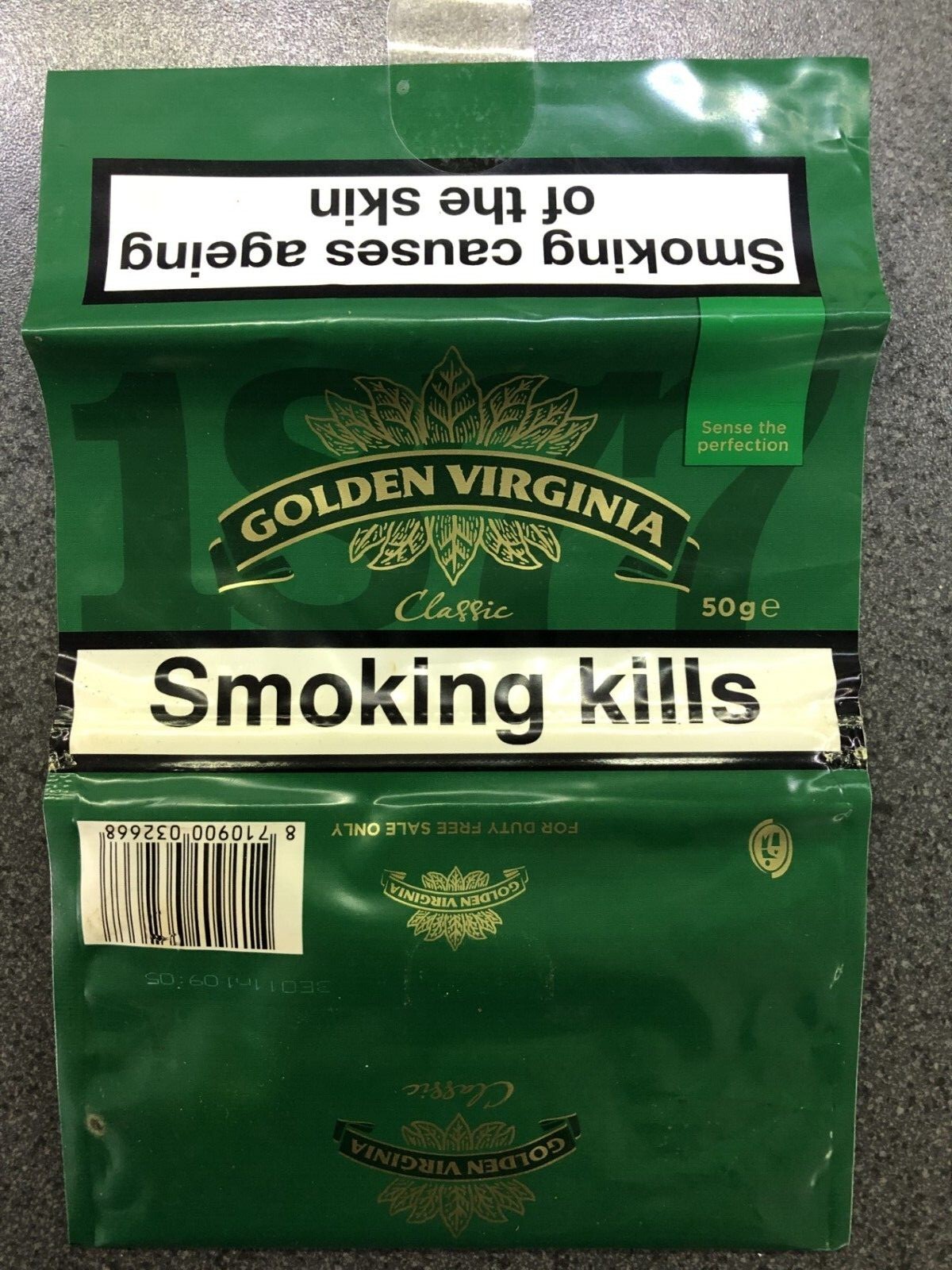 12 EMPTY collectable Golden Virginia 50g Pouches Imports with different