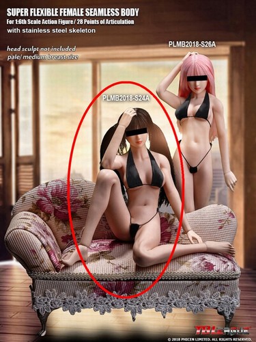 1/6 Female Body Anime Sexy Girl PVC Nude M Bust 12inch Action Figure PHICEN - Picture 5 of 5