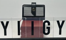 🐼💦 Michael Kors 🐼💦 Black Leather Credit Business Card Case Wallet 🐼 D1206