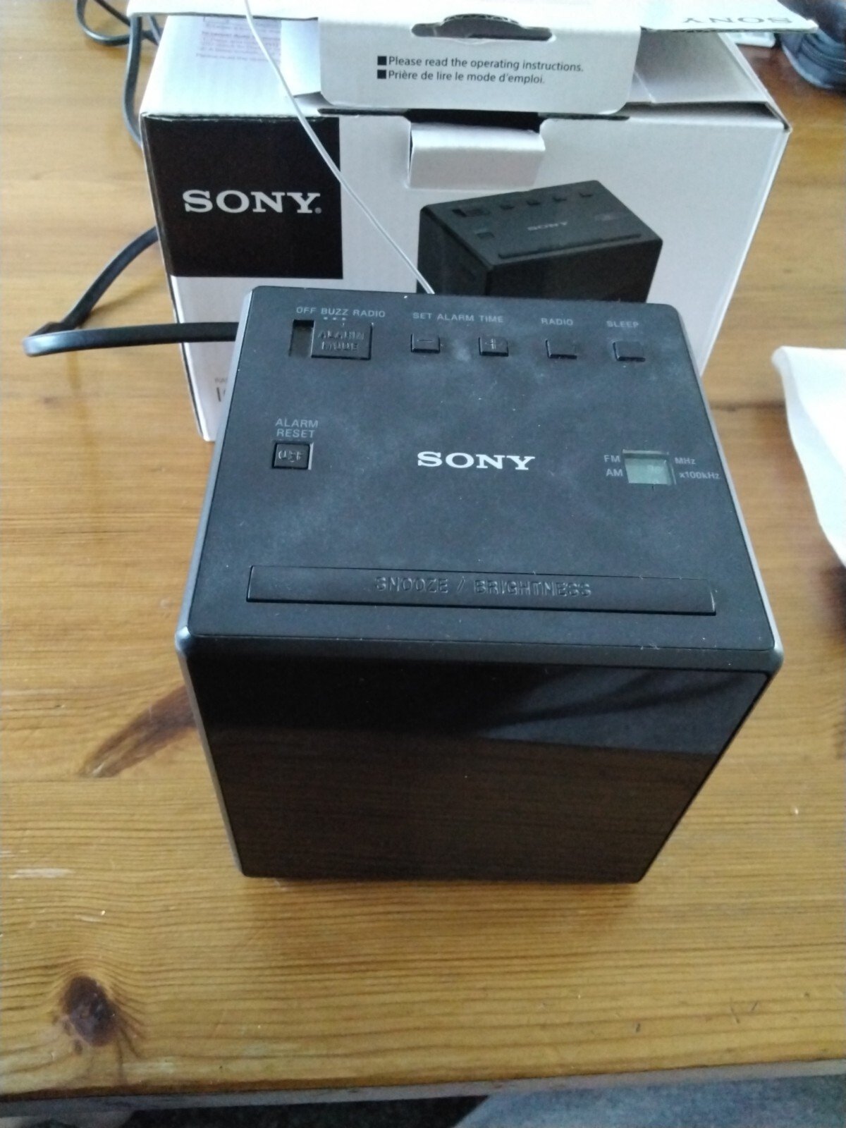 Sony Bedside Clock Radio Black ICFC1 USED eBay
