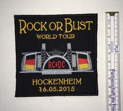 AC/DC  Patch (T058) Rock or Bust  Hockenheim  ungebraucht Neu