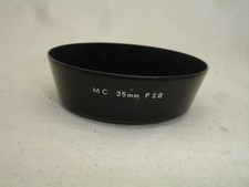 MINOLTA MC 35mm / 2.8 LENS HOOD, metal, 55mm size, Genuine,