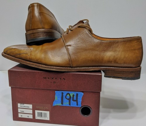 Tan Leather Oxfords Tassel Mens SIze 15 