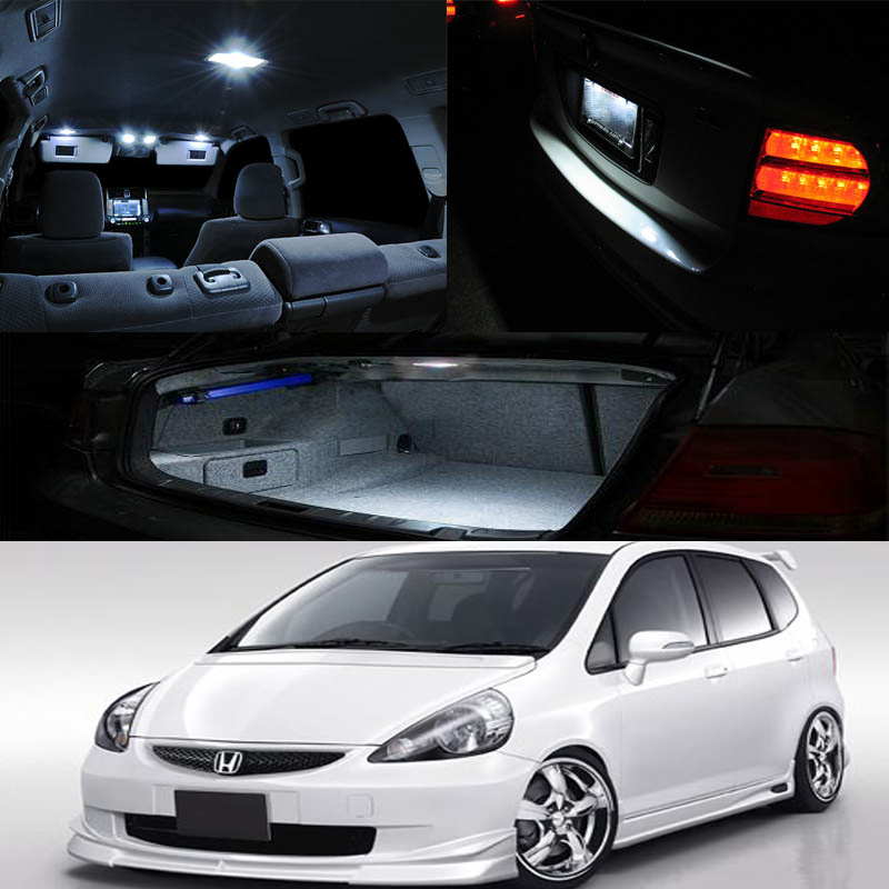 For 07-08 Honda Fit Jazz Sport Xenon LED Bulb Full Package 4pc