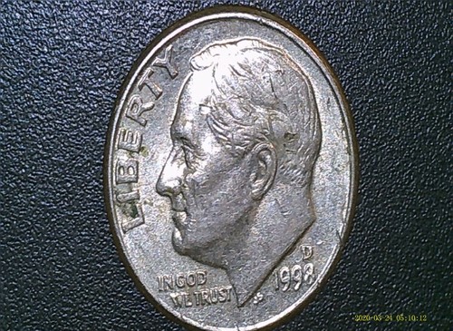 1998-D Roosevelt Dime DDR Error coin - Picture 10 of 11