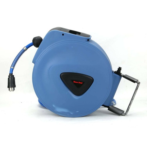 65ft 20m Auto Retractable Rewind Air Line Compressor Hose Reel Wall Mounted Set - Picture 8 of 12