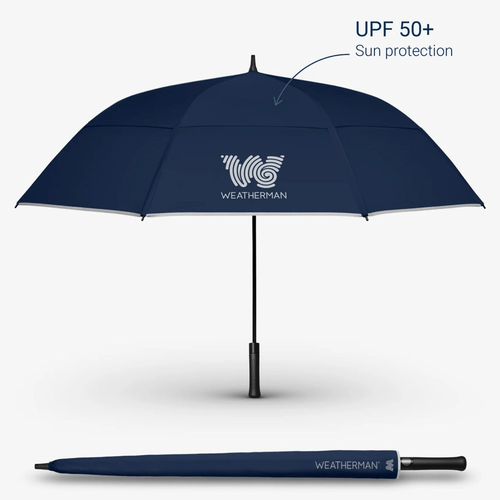 NIB Weatherman 68” Golf Umbrella NCAA University of Michigan Wolverines - Picture 14 of 14
