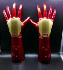 1/1 The Avengers Iron Man LED Light Hand Laser Prop A Pair Tony Stark Gloves US!