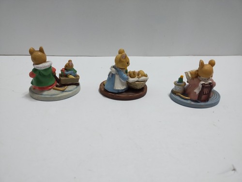 Vintage Forest Friends Avon Figur alle versteckt im Schlittenfahrt Story Time Lot 3 - Bild 2 von 8