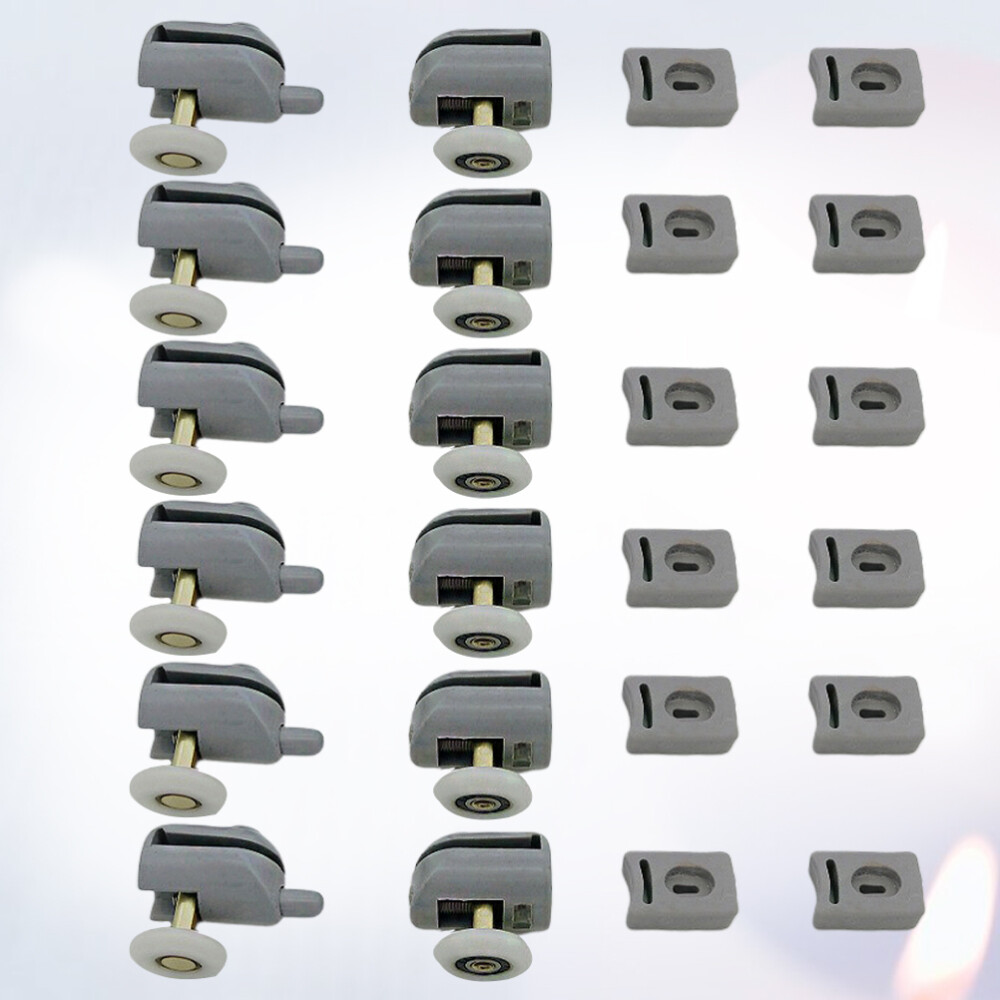12 Pcs Bathroom DIY Replacement Parts Shower Door Roller Glass Single