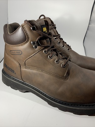🇺🇸Brazos Mens Boots Size 12 Steel Toe 