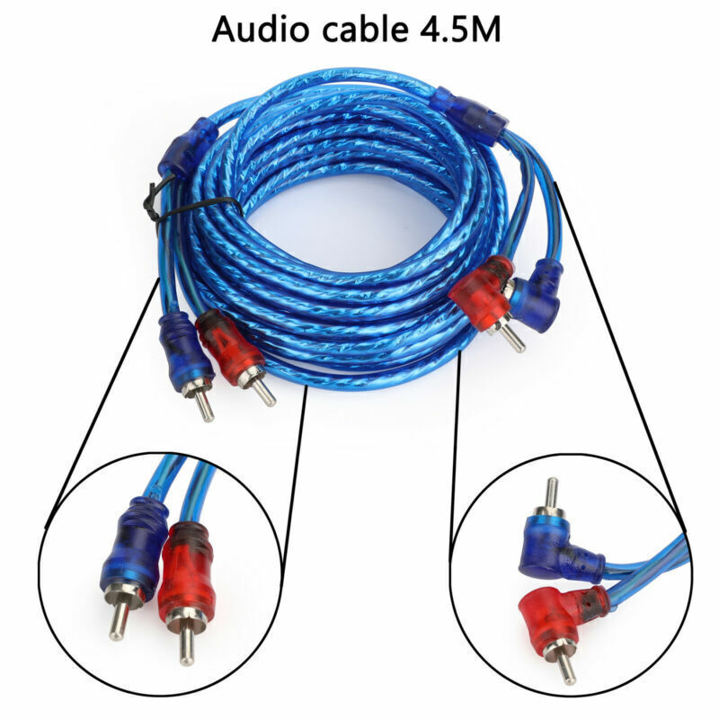 Kit Di Cablaggio Audio Auto 1500W, Cavo 8GA Subwoofer, Fusibile 60A - Foto 2